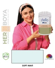 Bianca Stella Su Bazlı Boya Soft Mavi