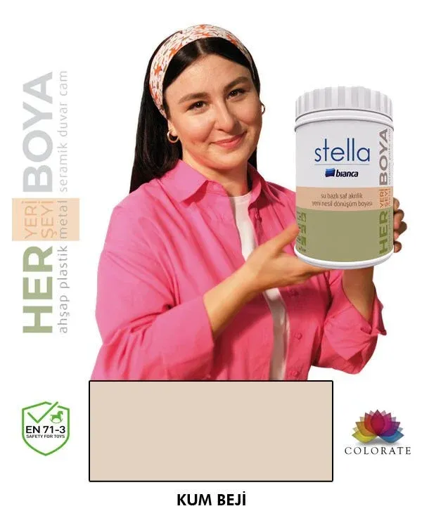 Bianca Stella Su Bazlı Boya Kum Beji