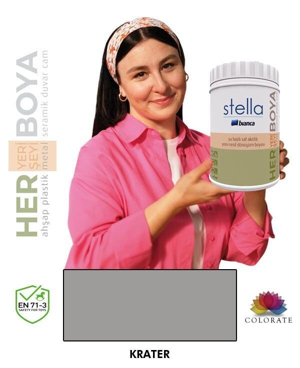 Bianca Stella Su Bazlı Boya Krater