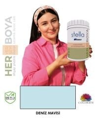 Bianca Stella Su Bazlı Boya Deniz Mavisi