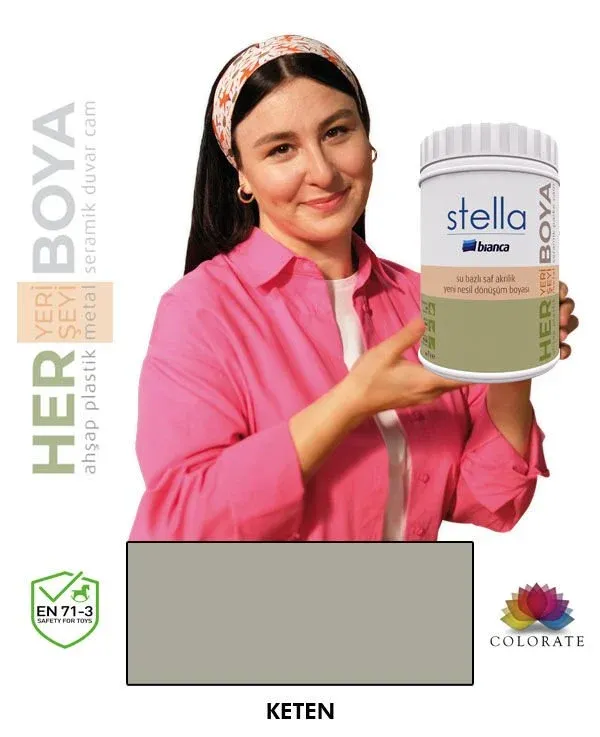 Bianca Stella Su Bazlı Boya Keten