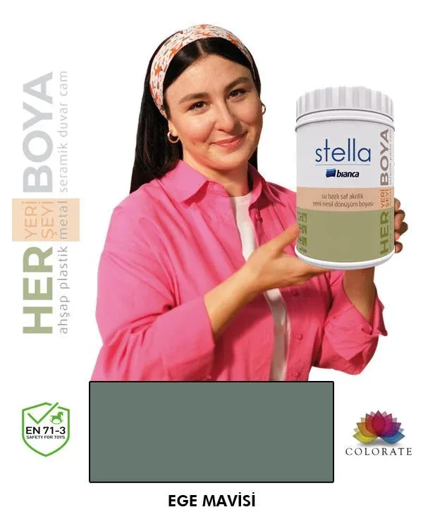 Bianca Stella Su Bazlı Boya Ege Mavisi