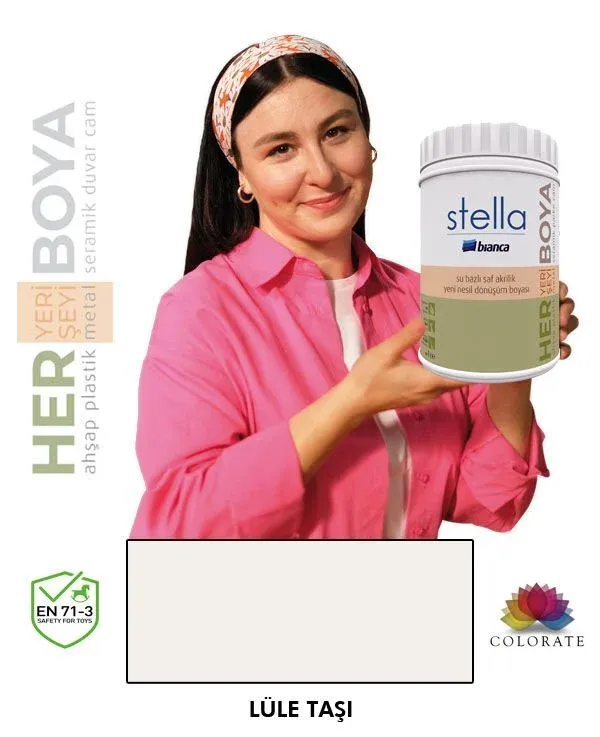 Bianca Stella Su Bazlı Boya Lüle Taşı