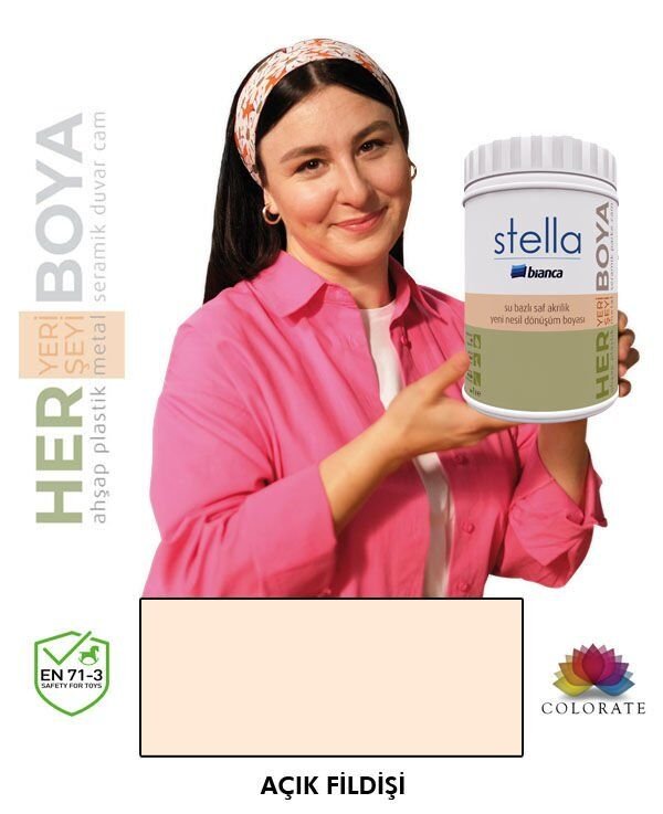 Bianca Stella Su Bazlı Boya Açık Fildişi