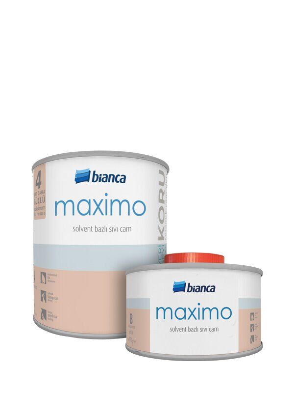 Maximo – Solvent Bazlı Sıvı Cam (Parlak) 500ml