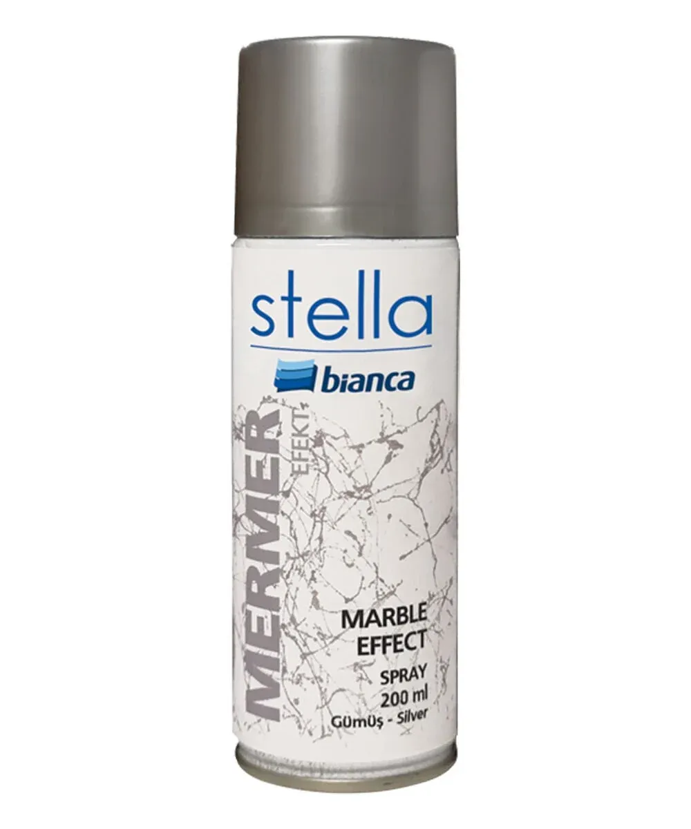 Bianca Stella – Mermer Efekt Sprey Gümüş