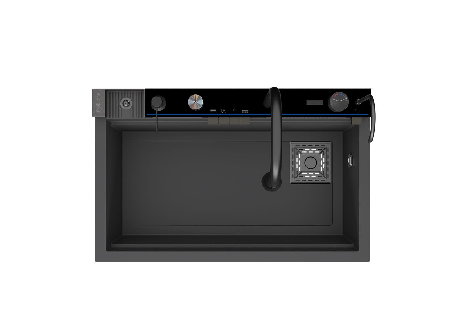 Real Stone Vıctoria  Akıllı Akıllı Eviye Antrasit / Ürün Kodu: G0280213917