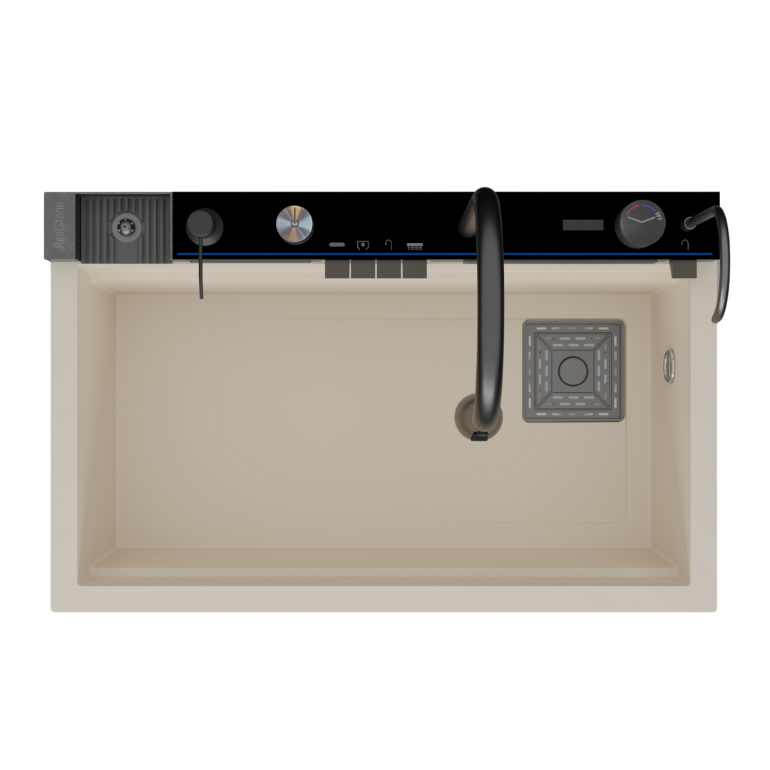Real Stone Vıctoria  Akıllı Akıllı Eviye Krem / Ürün Kodu: G0280213921