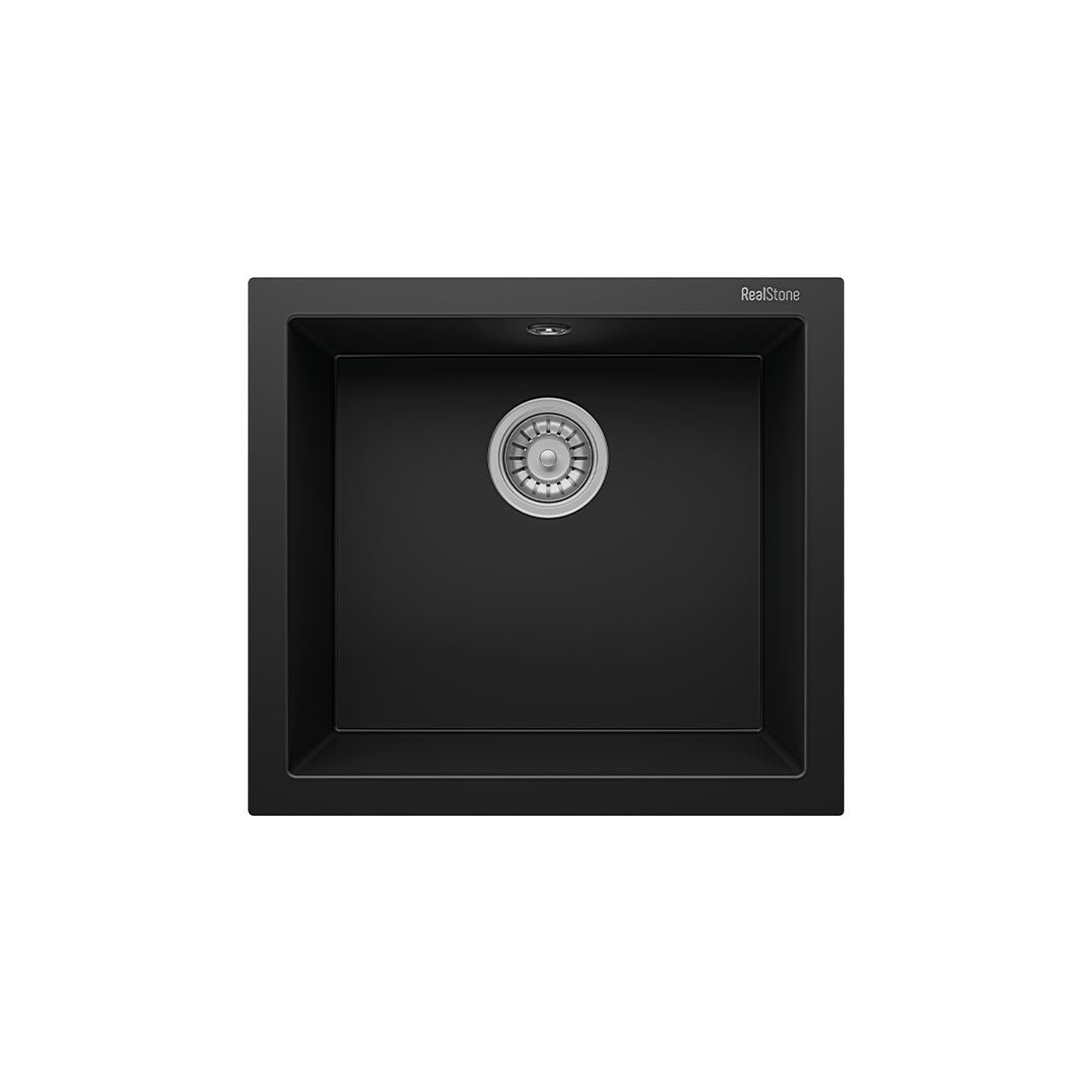 Real Stone Gordion 52 Mutfak Eviyesi Siyah / Ürün Kodu: G0280213913