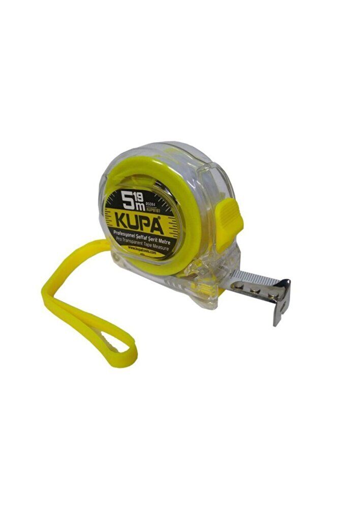 Kupa 5mt.x 19mm Şeffaf Şerit Metre