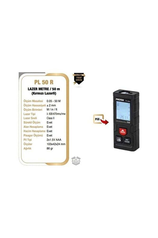 Proter Şarjlı Lazer Metre 50 Metre