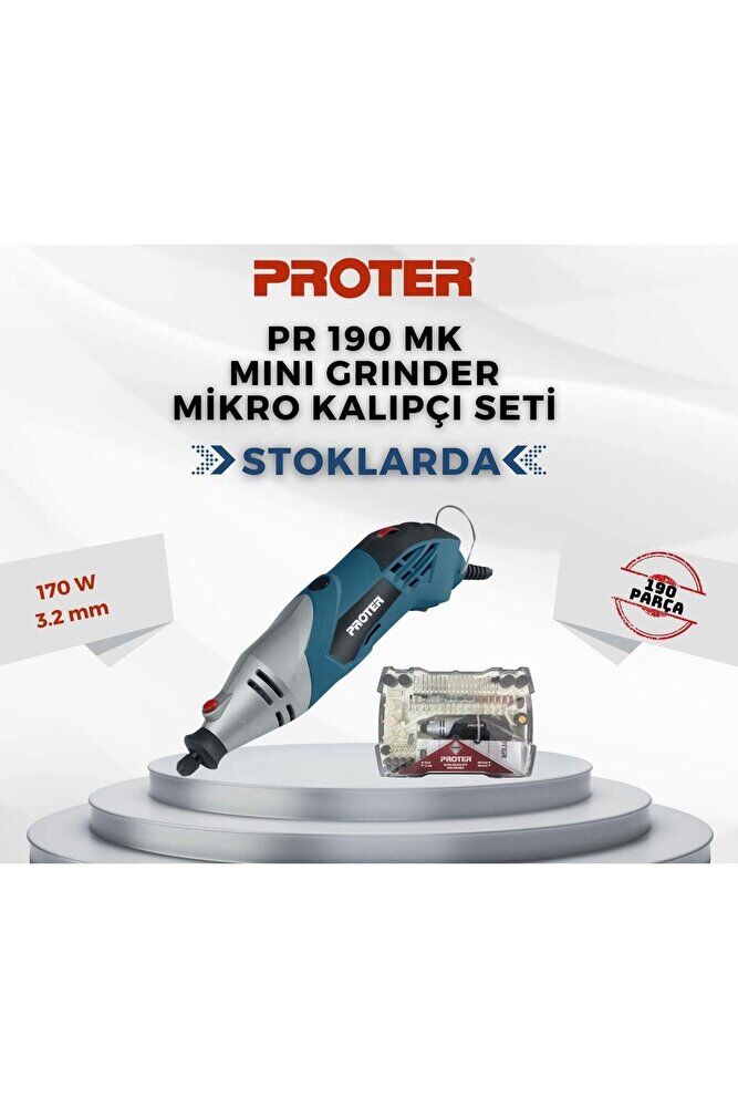 Proter  Mini Grinder Mikro Kalıpçı Seti 190 Mk
