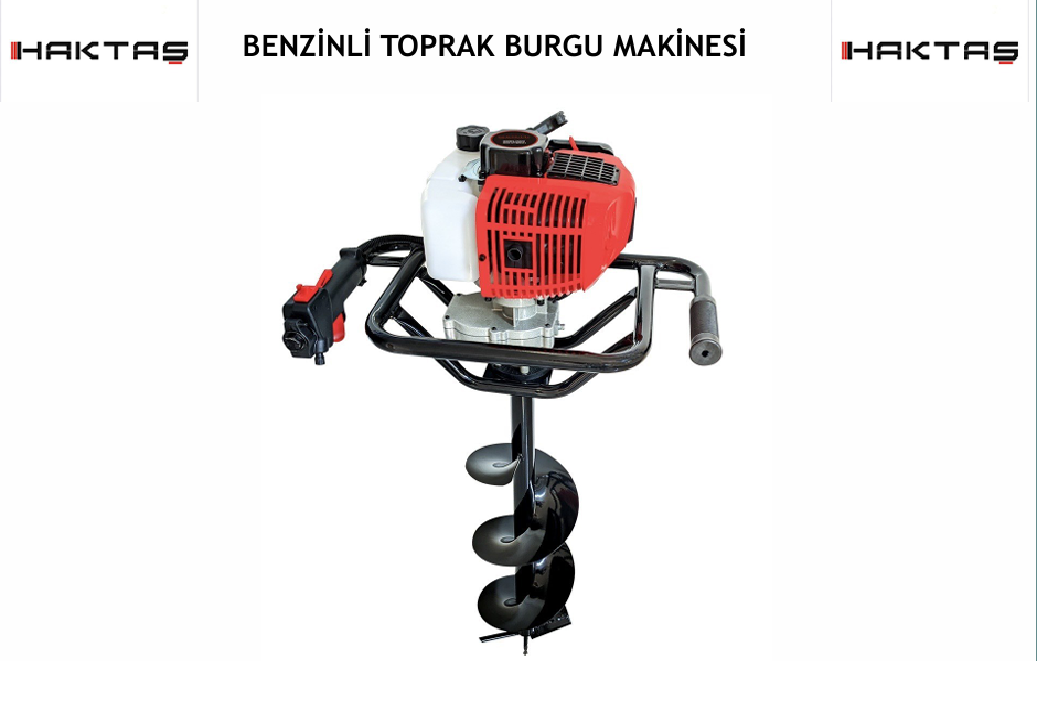 HAKTAŞ BENZİNLİ TOPRAK BURGU MAKİNESİ