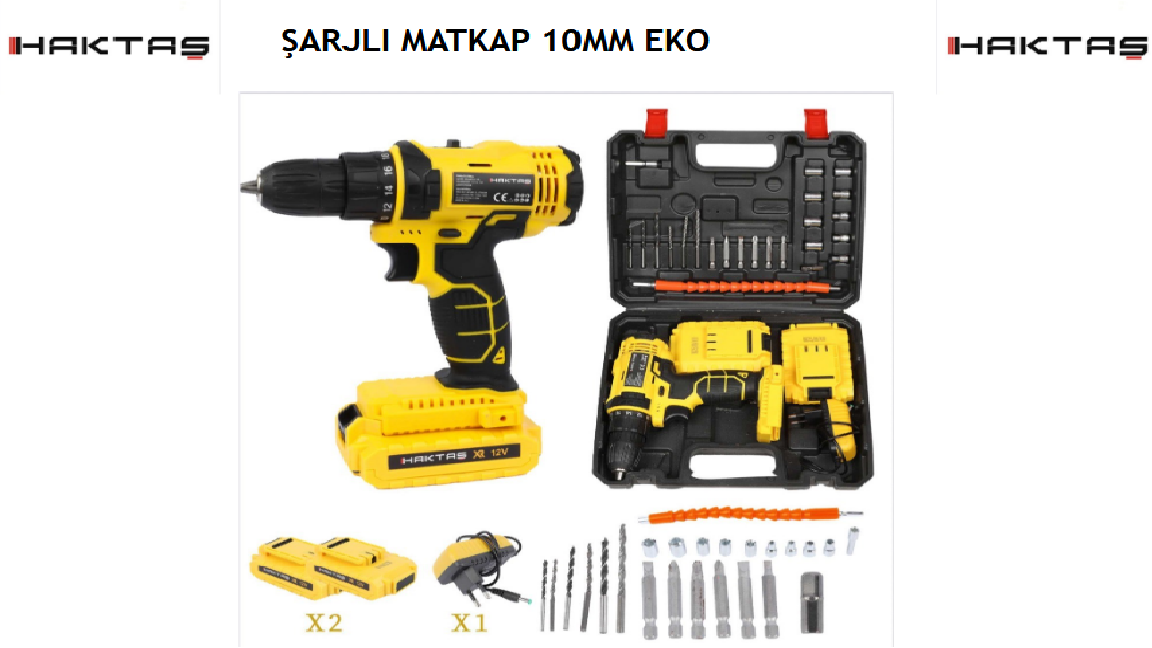 HAKTAS-GREZERMAN ŞARJLI MATKAP 10MM EKO